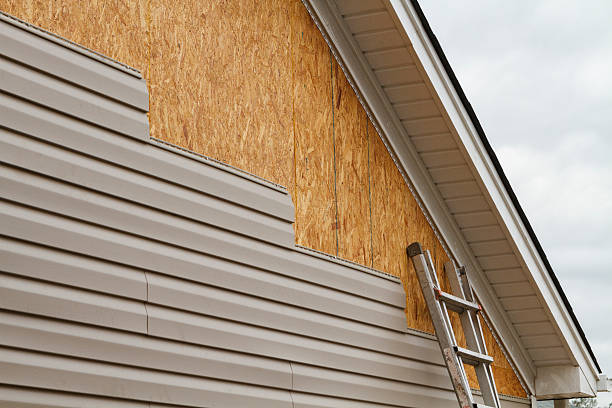 Professional Siding technician working in Loretto, VA